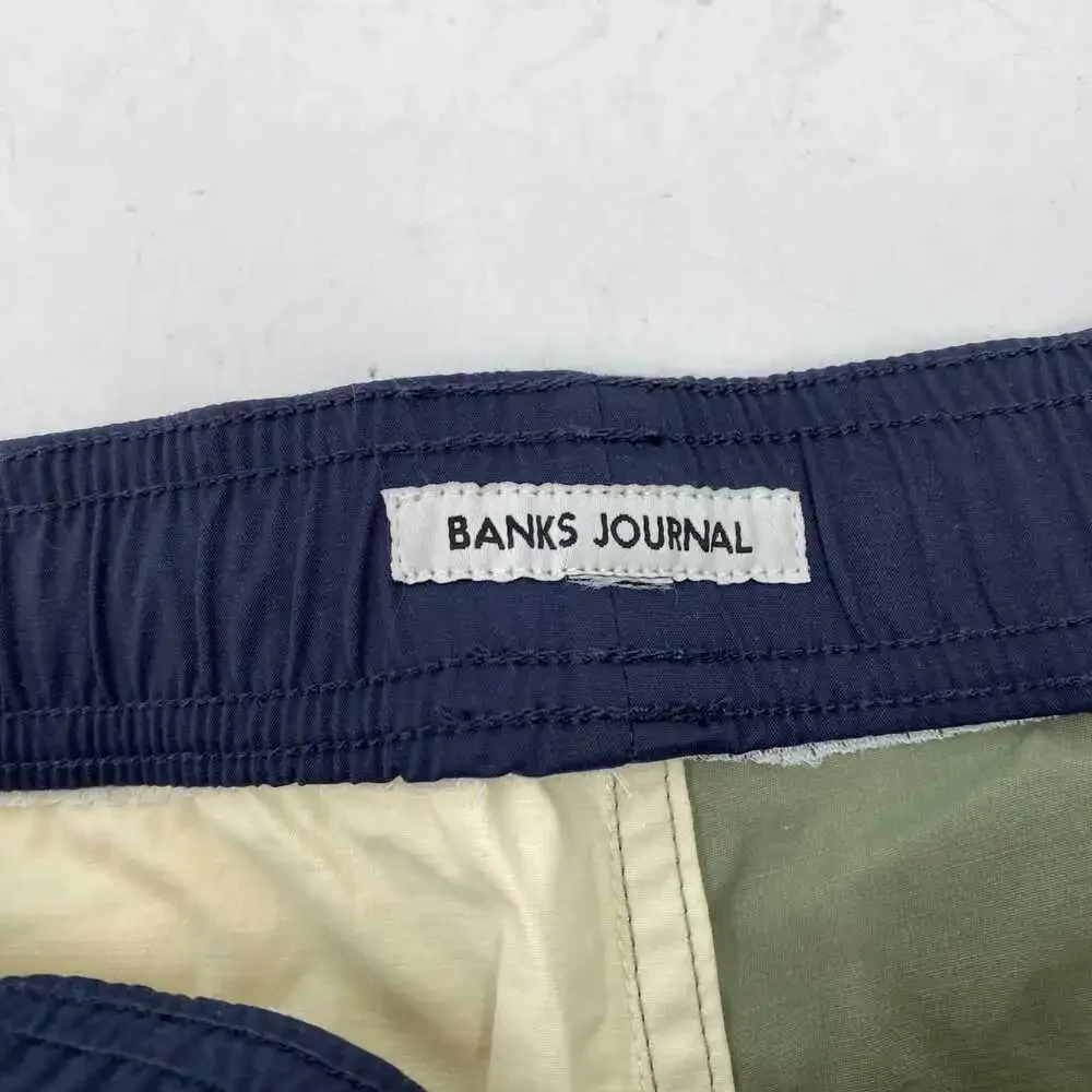 Banks Journal Blue Green Colorblock Hybrid Swim Shorts | Men’s L